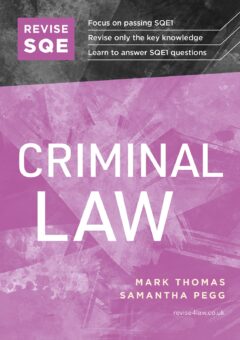 Book cover: Revise SQE Criminal Law (Ebook)