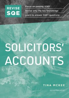 Book cover: Revise SQE Solicitors’ Accounts (Ebook)