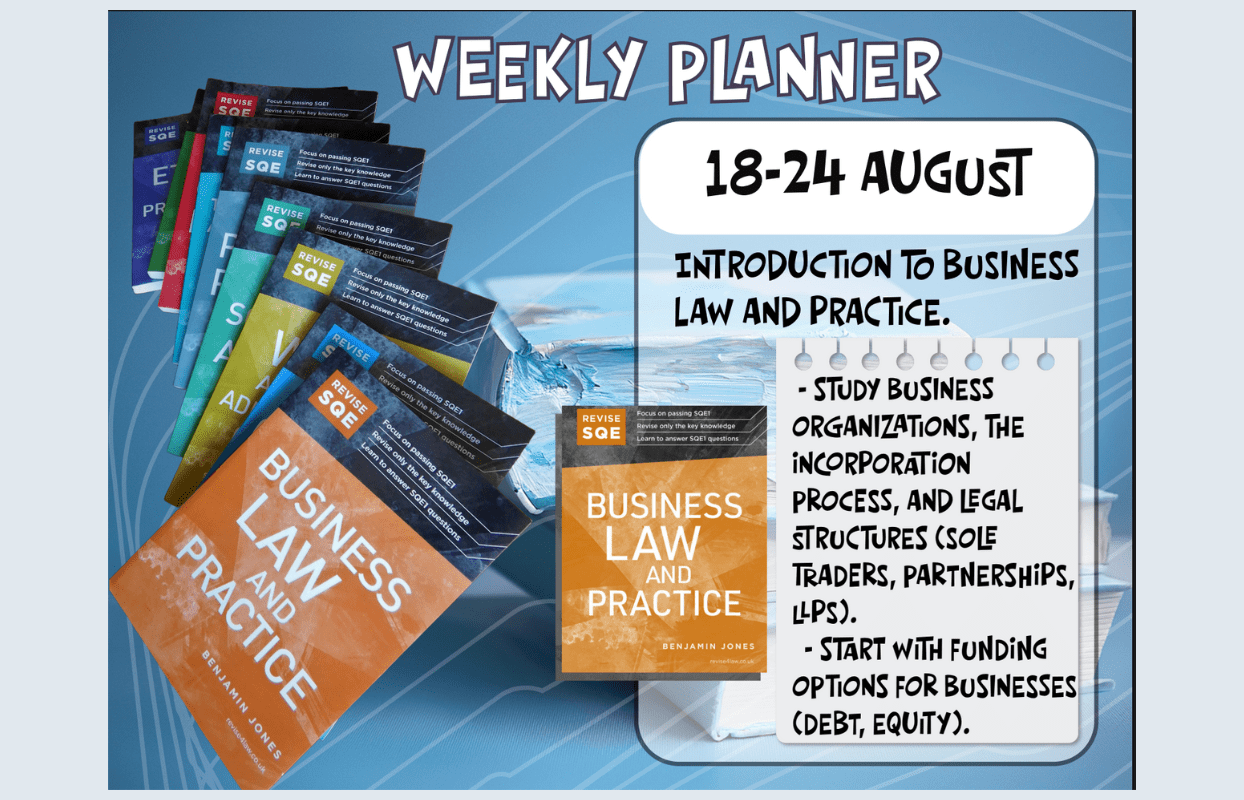 FREE SQE1 study planner from iGlinavos