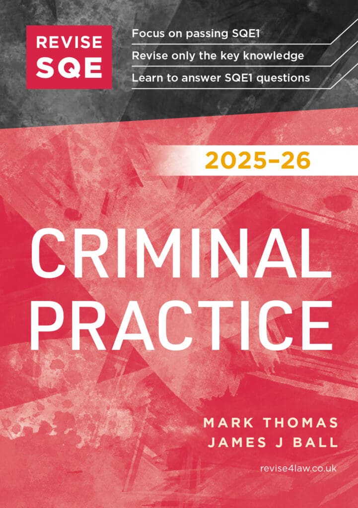Revise SQE Criminal Practice 2025/26
