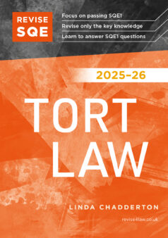 Book cover: Revise SQE Tort Law 2025/26