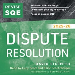 Revise SQE Dispute Resolution 2025/26