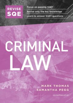 Book cover: Revise SQE Criminal Law