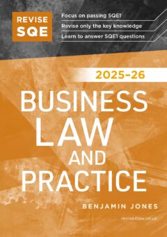 Book cover: Revise SQE Business Law and Practice 2025/26