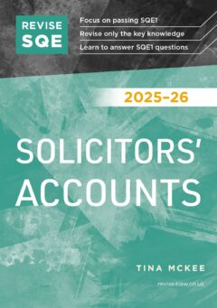 Book cover: Revise SQE Solicitors’ Accounts 2025/26