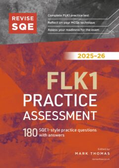 Book cover: Revise SQE FLK1 Practice Assessment 2025/26