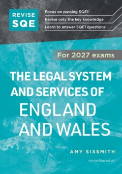 Book cover: Revise SQE The Legal System and Services of England and Wales 2027