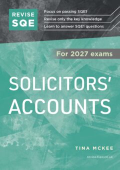 Book cover: Revise SQE Solicitors’ Accounts 2027