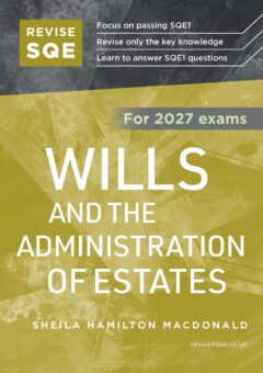 Book cover: Revise SQE Wills and the Administration of Estates 2027