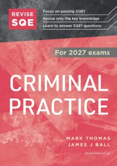 Book cover: Revise SQE Criminal Practice 2027